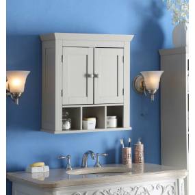 Rancho Wall Cabinet in White - 4D Concepts 90420