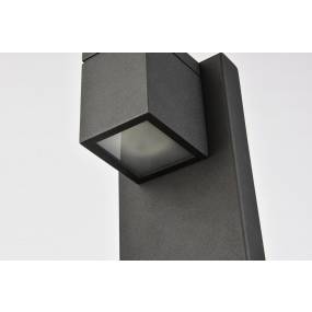 Raine Integrated LED wall sconce in black - Elegant Lighting LDOD4007BK
