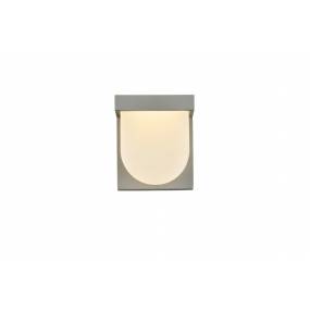 Raine Integrated LED wall sconce in silver - Elegant Lighting LDOD4009S