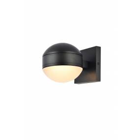 Raine Integrated LED wall sconce in black - Elegant Lighting LDOD4011BK