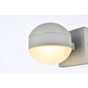 Raine Integrated LED wall sconce in silver - Elegant Lighting LDOD4011S
