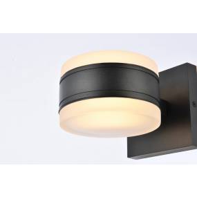 Raine Integrated LED wall sconce in black - Elegant Lighting LDOD4012BK