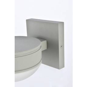 Raine Integrated LED wall sconce in silver - Elegant Lighting LDOD4014S