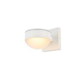 Raine Integrated LED wall sconce in white - Elegant Lighting LDOD4014WH