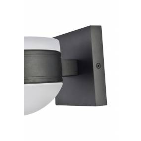 Raine Integrated LED wall sconce in black - Elegant Lighting LDOD4017BK