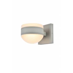 Raine Integrated LED wall sconce in silver - Elegant Lighting LDOD4017S