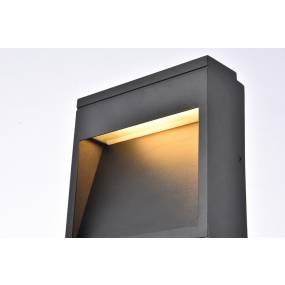 Raine Integrated LED wall sconce in black - Elegant Lighting LDOD4019BK