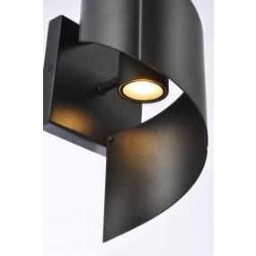 Raine Integrated LED wall sconce  in black - Elegant Lighting LDOD4034BK