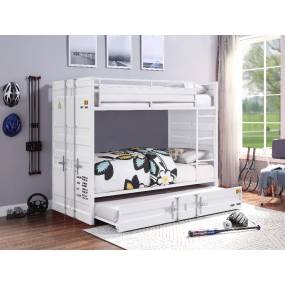 Cargo Bunk Bed (Twin/Twin) in White - Acme Furniture 37880