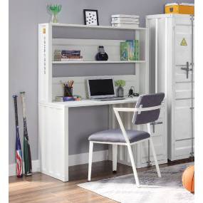 Cargo Desk & Hutch in White - Acme Furniture 37887