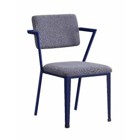 Cargo Chair in Gray Fabric & Blue - Acme Furniture 37908