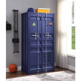 Cargo Wardrobe (Double Door) in Blue - Acme Furniture 37909