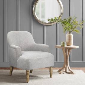 Martha Stewart Jada Upholstered Accent Chair in Light Grey - Olliix MT100-1183