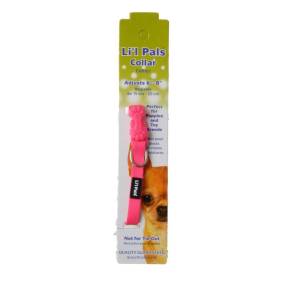 Li'l Pals Adjustable Nylon Collar - Neon Pink - LeeMarPet 221NP