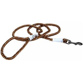 K9 Explorer Reflective Braided Rope Snap Leash - Campfire Orange - LeeMarPet 36216COG