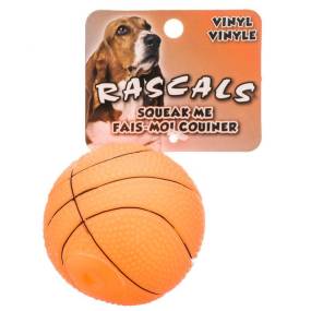 Rascals Vinyl Basketball for Dogs - LeeMarPet 82076 R ORGDOG