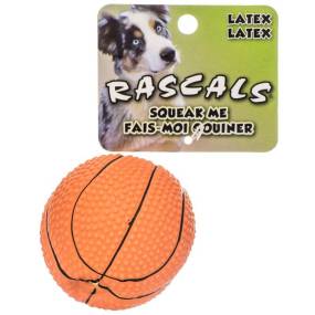 Rascals Latex Basketball Dog Toy - LeeMarPet 83020 R NCLDOG
