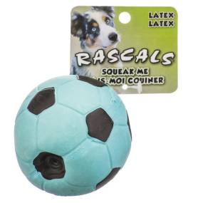 Rascals Latex Soccer Ball for Dogs - Blue - LeeMarPet 83067 R BLLDOG