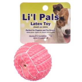 Lil Pals Latex Mini Volleyball for Dogs - Pink - LeeMarPet 83206 PNK