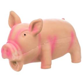 Rascals Latex Grunting Pig Dog Toy - Pink - LeeMarPet 83051 R PNKDOG