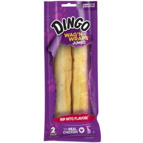 Dingo Wag'n Wraps Chicken & Rawhide Chews (No China Sourced Ingredients) - LeeMarPet DN-10018