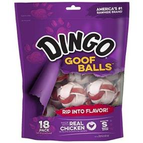 Dingo Goof Balls Chicken & Rawhide Chew - LeeMarPet DN-99112
