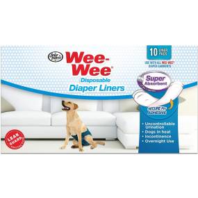 Four Paws Wee Wee Super Absorbent Disposable Diaper Liners - LeeMarPet 100523615
