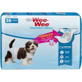 Four Paws Wee Wee Disposable Diapers X-Small - LeeMarPet 100534950