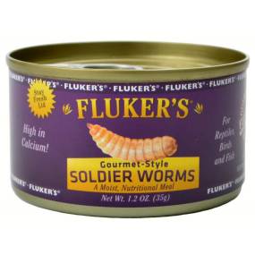 Flukers Gourmet Style Soldier Worms - LeeMarPet 78004