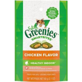 Greenies SmartBites Healthy Indoor Chicken Flavor Cat Treats - LeeMarPet 3101397