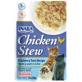 Inaba Chicken Stew Chicken with Tuna Recipe Side Dish for Cats - LeeMarPet USA812A