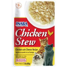 Inaba Chicken Stew Chicken with Cheese Recipe Side Dish for Cats - LeeMarPet USA814A