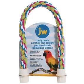 JW Pet Flexible Multi-Color Comfy Rope Perch 21" - LeeMarPet 56114