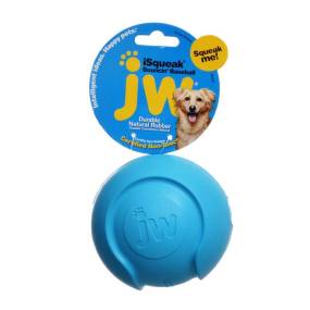 JW Pet iSqueak Bouncing Baseball Rubber Dog Toy - LeeMarPet 40037