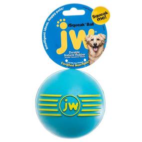 JW Pet iSqueak Ball - Rubber Dog Toy - LeeMarPet 43032