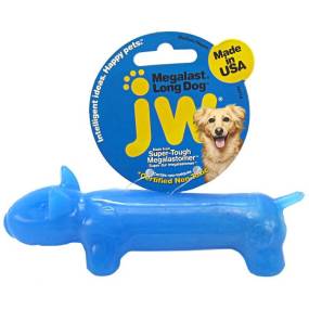 JW Pet Megalast Rubber Dog Toy - Long Dog - LeeMarPet 46310