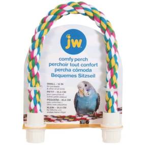 JW Pet Flexible Multi-Color Comfy Rope Perch 14" - LeeMarPet 56102