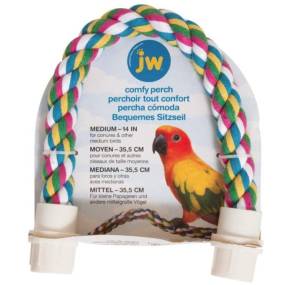 JW Pet Flexible Multi-Color Comfy Rope Perch 14" - LeeMarPet 56112