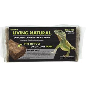 Komodo Living Natural Coconut Chip Reptile Bedding Brick - LeeMarPet 93351