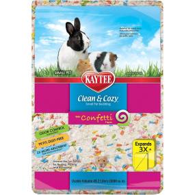 Kaytee Clean and Cozy with Confetti Paper Small Pet Bedding with Odor Control - LeeMarPet 100546358