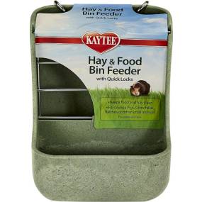 Kaytee Hay & Food Bin with Quick Locks Small Animal Feeder - LeeMarPet 100506055