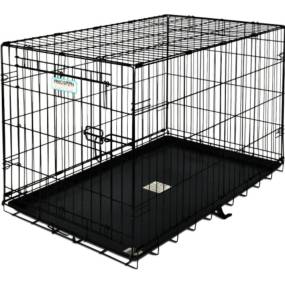 Precision Pet Pro Value by Great Crate - 1 Door Crate - Black - LeeMarPet 7011242