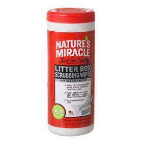 Nature's Miracle Just For Cats Litter Box Wipes - LeeMarPet NM-5574