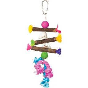 Prevue Tropical Teasers Shells and Sticks Bird Toy - LeeMarPet 62505