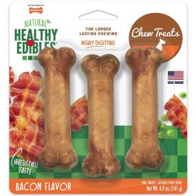 Nylabone Healthy Edibles Wholesome Dog Chews - Bacon Flavor - LeeMarPet NEB106P
