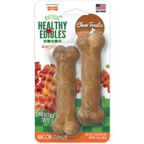 Nylabone Healthy Edibles Wholesome Dog Chews - Bacon Flavor - LeeMarPet NEB101TPP