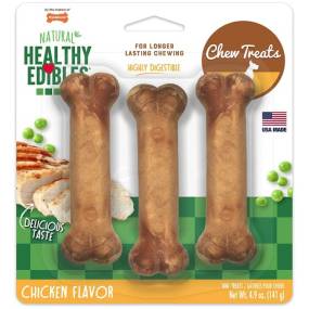 Nylabone Healthy Edibles Wholesome Dog Chews - Chicken Flavor - LeeMarPet NBQ106P