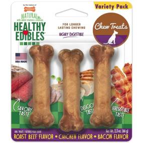 Nylabone Healthy Edibles Wholesome Dog Chews - Variety Pack - LeeMarPet NE101VPP