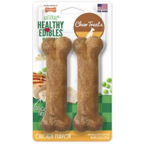 Nylabone Healthy Edibles Wholesome Dog Chews - Chicken Flavor - LeeMarPet NBQ103TPP
