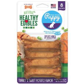 Nylabone Healthy Edibles DHA Omega-3 Puppy - Turkey & Sweet Potato Flavor - LeeMarPet N401VP8P